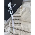 Chanel 2025B Early Fall Collection 🖤 Gold-Thread Embroidered Dress - Crystal Logo Round Neck Relaxed Fit - Image 15