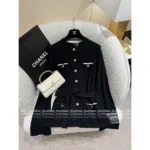 Chanel 25B Fall/Winter Collection 🔛 Women's 100% Imported Cashmere Knit Cardigan Coat - 4-Pocket Bathrobe Style - Image 6