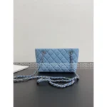 Chanel 2025C New Collection 💙 Denim Mini Tote Bag - Enzyme-Washed Denim w/ Detachable Chain Strap ⛓️ - Image 9