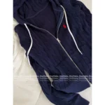 RALPH LAUREN La Fu 2025 Fall/Winter Collection 🤍 "Old Money Style" Hooded Cardigan - Cable Knit Zip-Up Jacket with Embroidery - Image 3