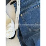 Chanel 2025B Early Fall Collection 👖 Jennie-Inspired "High IQ" Jeans - Runway Straight-Leg Trousers for Polished Style - Image 9