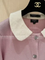 Chanel 25B Early Fall Collection 🎀 100% Kashmir Cashmere Peter Pan Collar Cardigan - Dust Bag Included - Image 26