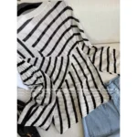 Dior 2025 Early Autumn Collection 🔍 Celebrity-Inspired Knitwear - Cashmere/Silk Blend Diagonal Stripe Sweater - Image 19