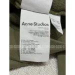 ACNE STUDIOS 2025 Autumn Collection 🍵 Classic 1996 Vintage Baseball Jacket - Matcha Green Retro Zip-Up w/ Distressed Logo - Image 10