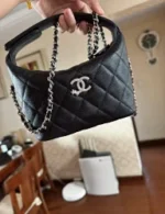 Chanel First Stock Available! 2025B Crystal Star Logo Caviar Leather Box Bag - Multi-Way (Handheld/Crossbody) - Image 3