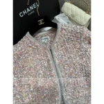 Chanel 2025B Early Fall Collection 🌈 Runway-Ready Colorblock Tweed Jacket - Handwoven Yarn w/ Crystal-Edge Buttons (Haute Atelier Craftsmanship) - Image 8