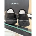 Chanel 2025B Early Fall Collection 🔍 Platform Biscuit Sneakers - Metallic Logo & Color-Block Design (3 Colors) - Image 13