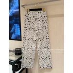 Chanel 2025B Early Fall Collection 🌈 Colorful Emblem Print Jeans - High-Waisted Wide-Leg w/ Enzyme Wash Denim - Image 15