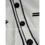 Louis Vuitton 2025SS Early Fall Collection 🆕 Gianna Jun Inspired Cardigan - Cashmere/Lambswool Blend w/ Towel Jacquard & Color-Block V-Neck - Image 15