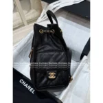 Chanel 25/26 Fall/Winter Collection 🖤 25Bag Drawstring Backpack - Caviar Leather Mini Backpack w/ Chain Strap ⛓️🎒 - Image 4