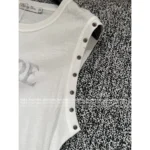 Dior 2025 Spring/Summer Collection 🌸 Print Logo Sleeveless Top - Studded Cuff Design - Image 15