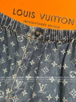 Louis Vuittion 2025SS Early Fall Collection 💙 Signature Print Logo + Heavy Enzyme-Wash Denim — Shirt Jacket/Relaxed Jeans 👖 - Image 4