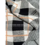 Prada 25SS Early Fall Collection 🧑‍🎓 British Academic Style Sweater - 100% Wool Round Neck Plaid Pullover - Image 17