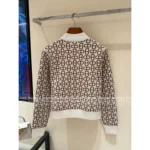 Hermes 🍊 2025 Early Autumn New Collection Jacquard Pig Nose Logo Zip-Up Cardigan in Cashmere/Wool Blend - Image 14