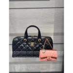 Chanel 🎳 25A Haute Atelier Collection Maxi Bowling Bag in Imported Oil-Waxed Leather with Custom Hardware - Image 13