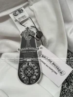 CHROME HEARTS 2025SS Early Fall Collection 🤍 Sanskrit Print Hoodie - Oversized Pullover with Cuff Logo - Image 2