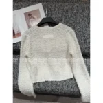 Acne Studios🤍 25SS Early Fall Collection - Women’s Bow-Tie Wool Cardigan w/ Pocket - Image 3