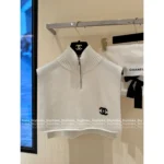 Chanel 2025B Fall/Winter Collection 🤍 Fashion-Forward Zip Neck Cape - 100% Kashmir Cashmere Convertible Scarf - Image 11