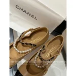 Chanel 25B Early Fall Collection ⛓️ Runway Chain & Patent Leather Mary Janes - Pearl-Accented Pumps for Elegant Style - Image 13