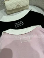 Chanel 25B Early Fall Collection 🎀 100% Kashmir Cashmere Peter Pan Collar Cardigan - Dust Bag Included - Image 5