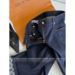 Louis Vuitton 25SS Spring/Summer Collection 🆕 Leather-Trim Denim Set - Zip-Front Vest & Wide-Leg Trousers - Image 24