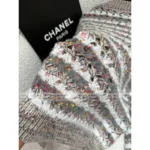 Chanel 2025B Early Fall Collection 🤎 Color-Block Cardigan - V-Neck Relaxed Fit w/ Cashmere/Wool/Mohair-Silk Blend - Image 11