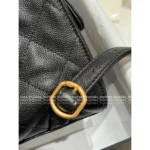 Chanel 25/26 Fall/Winter Collection 🖤 25Bag Drawstring Backpack - Caviar Leather Mini Backpack w/ Chain Strap ⛓️🎒 - Image 3