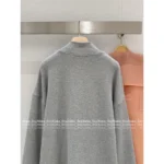 miumiu 🩶 2025SS Early Autumn New Collection Cotton Zip-Up Oversized Letter Logo Jacket Hoodie for Women - Image 3