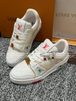 Louis Vuitton Premium 2025 Summer Couple Trainer Sneakers ✨ Embroidered Badge Detail - Gift Box Packaging - Image 16