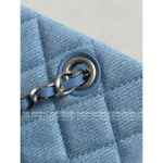Chanel 2025C New Collection 💙 Denim Mini Tote Bag - Enzyme-Washed Denim w/ Detachable Chain Strap ⛓️ - Image 7