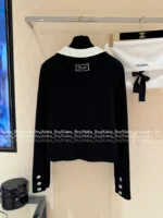 Chanel 25B Early Fall Collection 🎀 Dust Bag Packaging - 100% Kashmir Cashmere Peter Pan Collar Cardigan - Image 14