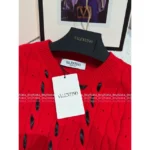 VALENTINO 2025SS Early Fall Collection 🎀 Bow Tie Ribbon Knit Sweater - 100% Wool Cable Knit Pullover with Lace Detailing - Image 5