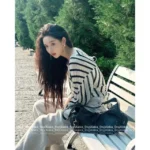 Dior 2025 Early Autumn Collection 🔍 Celebrity-Inspired Knitwear - Cashmere/Silk Blend Diagonal Stripe Sweater - Image 17