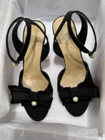 Dior 2025 Spring/Summer Collection 🎀 3D Bow Heels - Pearl Logo Strappy Sandals & Pumps - Image 11