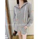 Louis Vuitton 2025SS Early Fall Collection 🩶 Grey Tone Lounge Set - Relaxed Athletic Hoodie & Joggers - Image 18