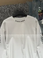 CHROME HEARTS 2025SS Early Fall Collection 🤍 Sanskrit Print Hoodie - Oversized Pullover with Cuff Logo - Image 25