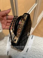 Chanel 2025S Sakura Pink Collection 🌸 Trendy CC Chain Bag - Heavy Crystal Letter Logo & Handle ⛓️ - Image 21