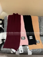 Chanel 25B Fall/Winter Collection ❄️ Towel-Embroidered Logo Set - 100% Kashmir Cashmere Scarf/Beanie/Gloves - Image 15