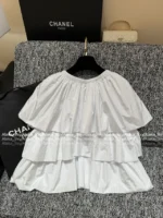 Chanel Keep Edition / Stunning~ 🤍 Vintage Retro "Cake" Blouse - Crystal Button Tie-Bow Shirt Women's Top - Image 9