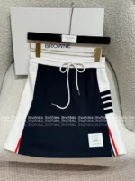 THOM BROWNE 2025 Early Fall Collection 👧 Classic Color-Block Set - Ribbed Cuff Zip-Up Leisure Suit - Image 22