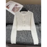Acne Studios🤍 25SS Early Fall Collection - Women’s Bow-Tie Wool Cardigan w/ Pocket - Image 17