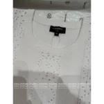 Chanel 🤍 2025B Spring/Summer New Collection Crochet Hollow-Out Round Neck Sleeveless Knit Tank / Short-Sleeve T-Shirt - Image 17