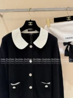 Chanel 25B Early Fall Collection 🎀 100% Kashmir Cashmere Peter Pan Collar Cardigan - Dust Bag Included - Image 25