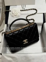 Chanel 2025S Sakura Pink Collection 🌸 Trendy CC Chain Bag - Heavy Crystal Letter Logo & Handle ⛓️ - Image 20