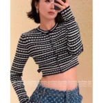 Louis Vuitton 2025SS Spring/Summer Collection 🖤 Must-Have "Spicy Girl" Top - Striped Shell Jacquard Knit Cardigan & Tee - Image 23