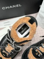 Chanel 2025B Fall/Winter Collection 🔎 Classic Quilted Panda 🐼 Black & White Color-Block Platform Sneakers 👟 - Chunky Lift Sole - Image 22