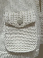Chanel 2025A Early Fall Collection 🤍 Socialite Style Vest - Crochet Pocket & Crystal Button Waistcoat Women's Top - Image 20