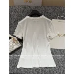 Dior 2025SS Spring/Summer Collection 🌈 Signature Print Linen-Cotton Tee - Hand-Painted Logo Short Sleeve Shirt - Image 14