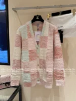 Chanel 25M Early Fall Collection 🌈 Macaron Color-Block Vest - Terry Fabric Hooded Sleeveless Top & V-Cardigan - Image 35