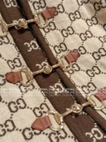 Gucci 2025 Early Fall Collection 🧶 Letter Logo Jacquard Wool Coat - Horsebit Detail & Pocket Design - Image 11